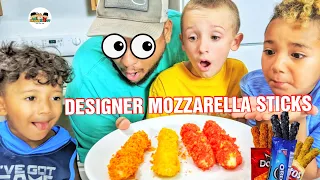 DESIGNER MOZZARELLA STICKS!! DYI Gourmet Food! FV FAMILY Inspired!