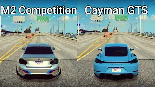 NFS Heat: BMW M2 Competition vs Porsche 718 Cayman GTS - Drag Race