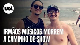 Irmãos músicos morrem em acidente a caminho de apresentação; vídeo mostra momento do acidente