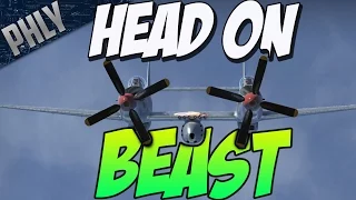 14 GUNS - HEAD ON BEAST (War Thunder F-82E GAMEPLAY)