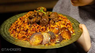 HowTo: Persian Jeweled Rice with Lamb Stew "Gheyme Nesar قیمه نثار"