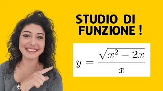 Studio di funzione irrazionale completo!