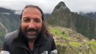 Nassim Haramein with Resonance Academy Faculty Member, Jamie Janover at Machu Picchu, Peru