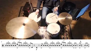 Stan Levey on "Tune Up" - Drum Solo transcription (Stan Levey Sextet)