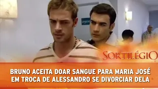 Sortilégio- Bruno aceita doar sangue para Maria José e pede em troca que Alessandro se divorcie dela