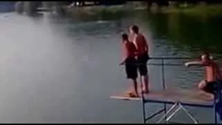 Мега прыжок в воду, прикол Jump