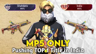 Pushing Weapon Glory TOP 1 Title in MP5 | Free Fire Solo Rank Push with Tips and Tricks | Ep-6