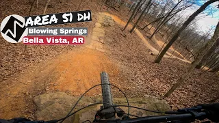 Area 51 DH Trail (Wonderland) in Bella Vista on an E-bike || GNARLIEST TRAILS IN BENTONVILLE