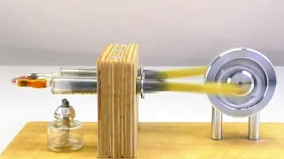 Two-syringe Stirling engine