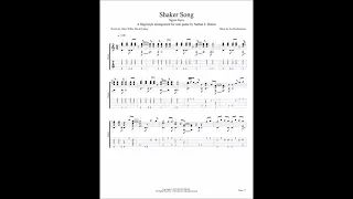 Shaker Song (Spyro Gyra) fingerstyle arrangement for solo guitar