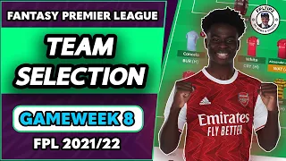FPL GW8 Team Selection | So many injuries! | Fantasy Premier League 2021/22 Tips