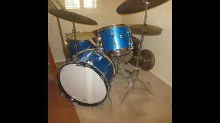 1968 Ludwig Super Classic 3 Piece Drum Set Restoration