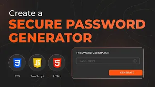 Build a Password Generator using HTML, CSS, and JavaScript | Frontend Project Tutorial | Part 1