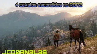 4 CAVALOS SECRETOS/ESCONDIDOS NO RED DEAD REDEMPTION 2🐎