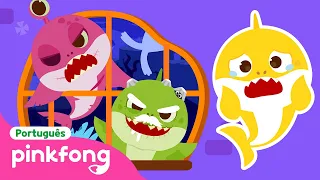 Esconde-Esconde com a Família Tubarão Zumbi | 💀 Halloween Infantil | Pinkfong, Bebê Tubarão!