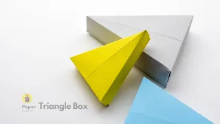 How To Make Origami Triangle Box | Paper Triangular Box Tutorial | Paper Craft | DIY