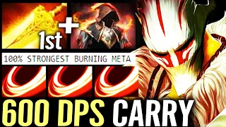 🔥 600 DPS Juggernaut Strongest Buring META — Radiance + Cloak of Flames Immortal Rank Dota 2 Pro