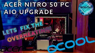 Acer Nitro 50 Gaming PC Lets fix the overheating Problem! AlphaCool AIO CPU Cooler Upgrade, How To