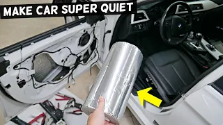 HOW TO MAKE A CAR QUIET, NO ROAD NOISE, NO WIND NOISE