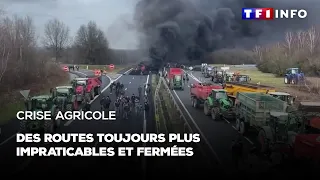 Crise agricole : des routes toujours plus impraticables et fermées