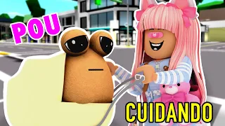 🤩Cuidando a Pou en Brookhaven 😆/Roblox