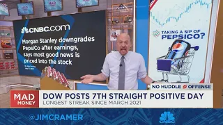 I find it hard to believe this is as good as it gets for PepsiCo, says Jim Cramer