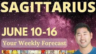 Sagittarius- THIS IS DEEP! SOMETHING AMAZING COMES YOUR WAY 🌠🥂 JUNE 10-16 Tarot Horoscope ♐️