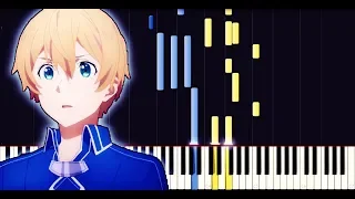 Sword art online: Alicization insert song EP 19 & 24 - Niji no Kanata ni (Piano + Sheets)