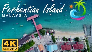 Fisherman Village I 4k Drone Shot l Perhentian Islands, Malaysia