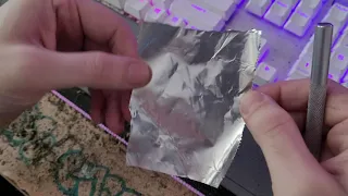 how to make a pipe out of tin foil simple
