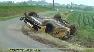 Geko Ypres rally 2013 | Crash Consani Mégane R4 [HD] Devillersvideo