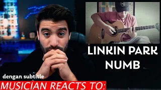 dengan subtitle | Reacting To Alip Ba Ta | Linkin Park | Numb