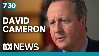 'Global dashboard flashing red': David Cameron's stark warning of impending conflict | 7.30