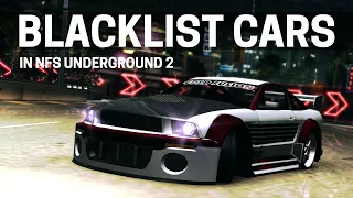 NFS Underground 2 - Blacklist Cars