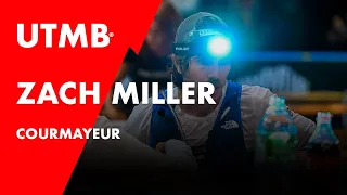 UTMB 2023 - Zach Miller at Courmayeur aid station