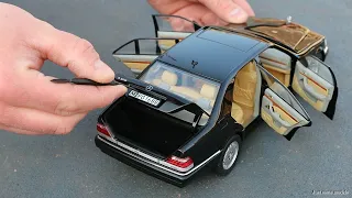 1:18 Mercedes-Benz W140 S320 1997, black metallic - Norev [Unboxing]