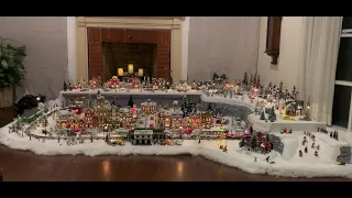 Teresa's Christmas Train and Village Display