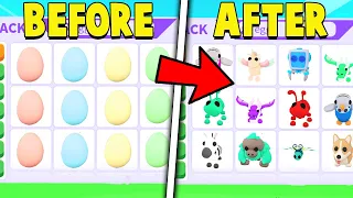 We Opened 100 *NEW* EGGS in Adopt Me!