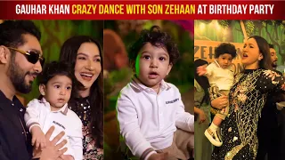 Gauahar Khan Celebrates Son Zehaan First Birthday With Husband Zaid Darbar And Family