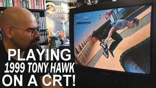 Tony Hawk's Pro Skater for PlayStation on a CRT (Memory Lane)