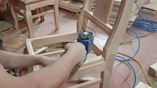 how to make chairs extremely fast and simple, dong carpenter