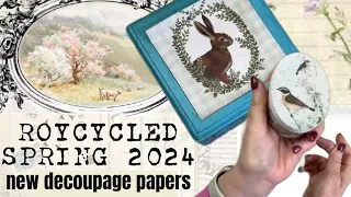 Roycycled Spring Release : NEW decoupage papers