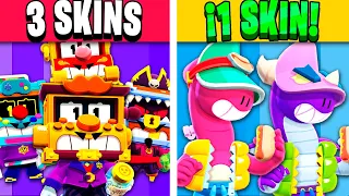 😥 ¡NECESITAN UNA SKIN URGENTE! - 25 BRAWLERS CON MENOS SKINS DE TODO BRAWL STARS!!❌