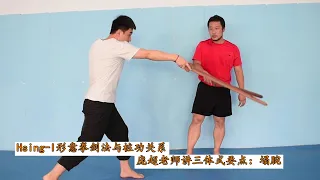 形意拳剑法与桩功关系，庞超老师讲三体式要点：塌腕（Taichi）（Chinese Kungfu）