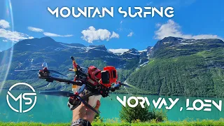 Norway, Loen, Lovatnet, glacier, Moutainsurfing ( 7inch Long range DJI FPV )
