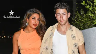 Priyanka Chopra & Nick Jonas Almost Crash Their Car While Departing Dinner In Los Angeles