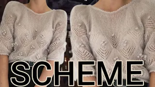 Вязание:Роскошные летние кофточки со схемами узоров.Knitting: Luxurious summer blouses with patterns