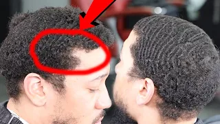 HAIRCUT TUTORIAL: HE PAID $100 TO SAVE HIS HAIRLINE/ EPIC HAIRCUT TRANSFORMATION