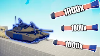 TANK vs 1000x OVERPOWERED UNITS - TABS | Totally Accurate Battle Simulator 2023