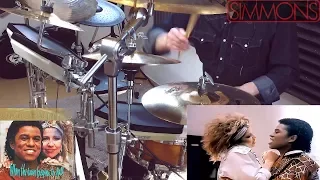 Jermaine Jackson and Pia Zadora - "When The Rain Begins to Fall". 🎧 DRUM COVER ⬢ SIMMONS SDS 8 ⬢